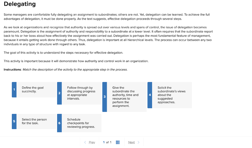 Delegating Some managers are comfortable fully