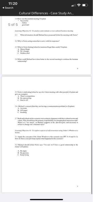 Description Students are expected to analyze a