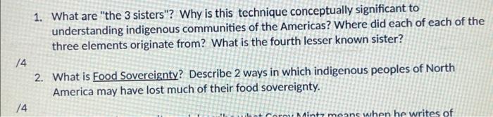 1. What are "the 3 sisters"? Why is this