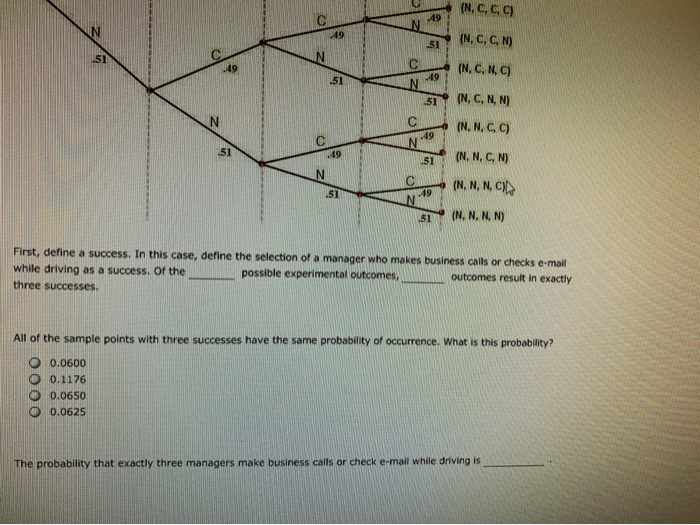 5. Analyzing a binomial experiment using a tree
