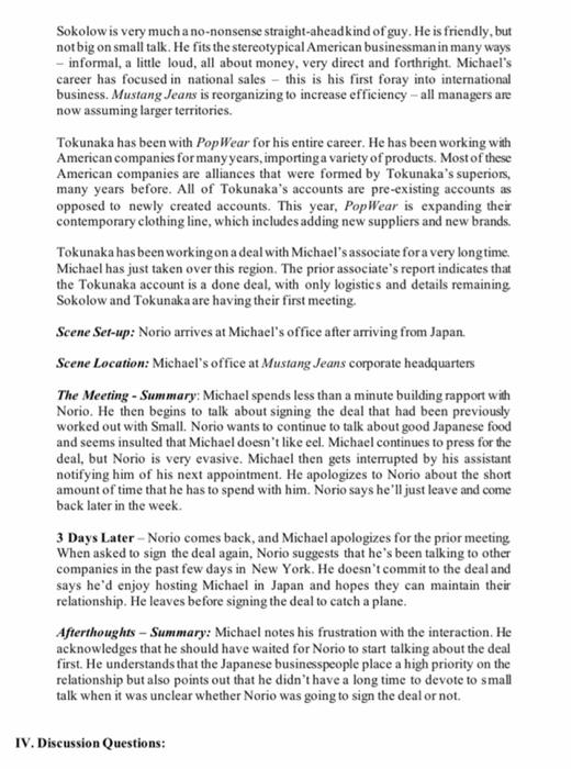 Description Students are expected to analyze a