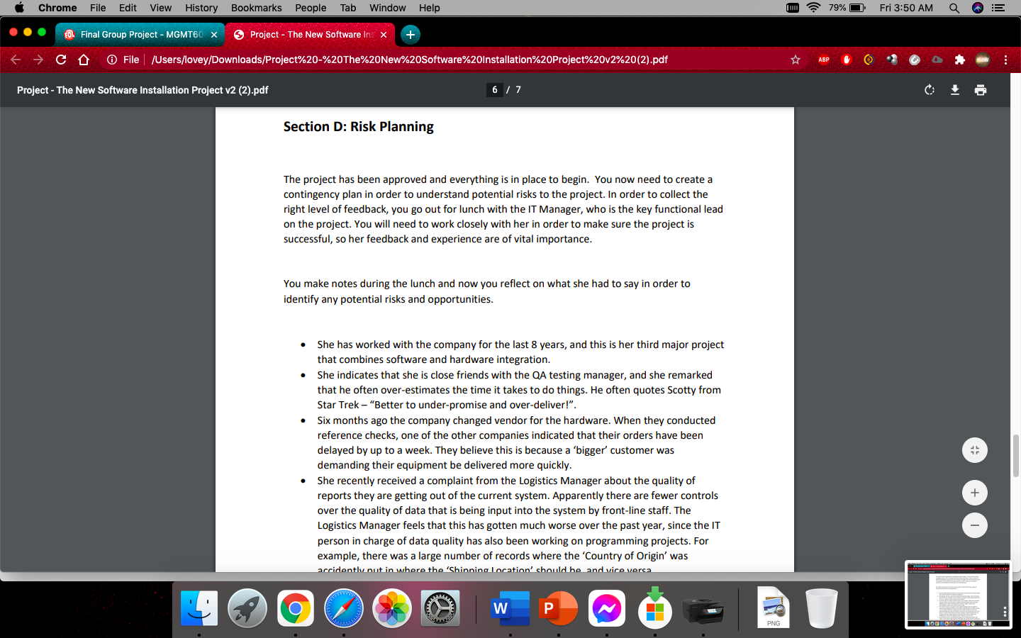 Chrome File Edit View History Bookmarks People