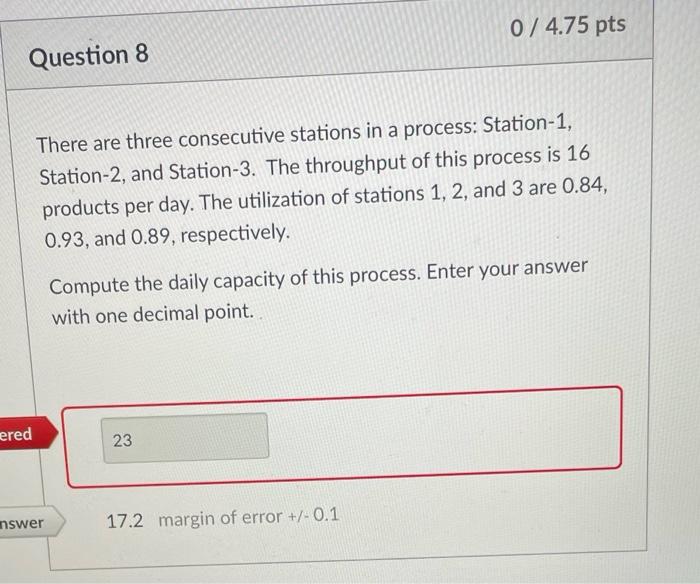 how to solve please 0 / 4.75 pts Question 8 There