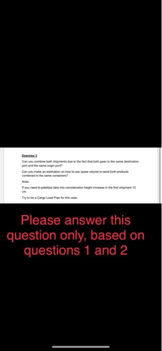 Assignment ? Ocean. Care. Loading Planning The