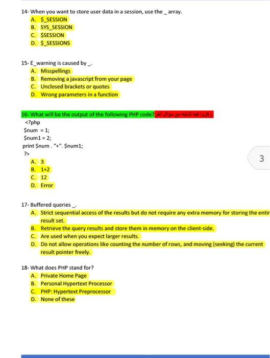 1- In PHP, what does the define() function