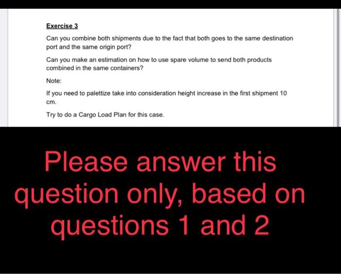 Assignment ? Ocean. Care. Loading Planning The