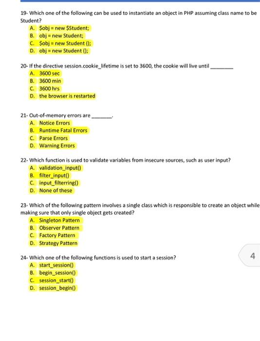 1- In PHP, what does the define() function