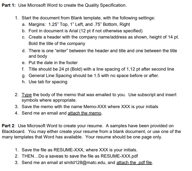 DO NOT SEND THE EMAIL TO THE INSTRUCTION!