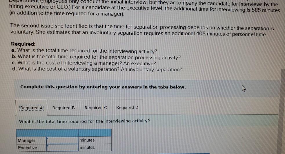 Problem 9-69 (Algo) Time-Based ABC: Time