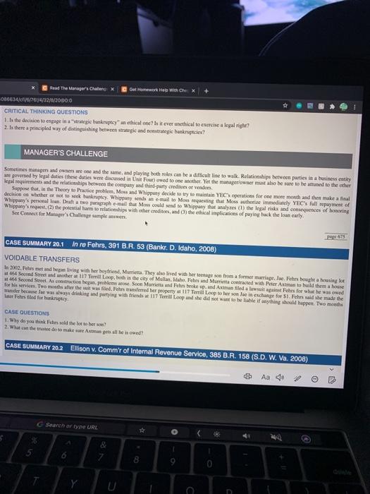 Read the Managers Challenge at the end of Chapter