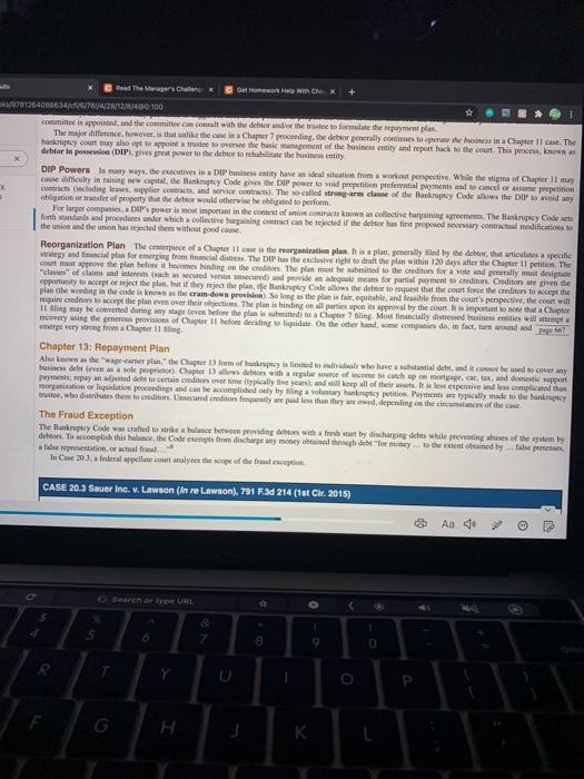 Read the Managers Challenge at the end of Chapter