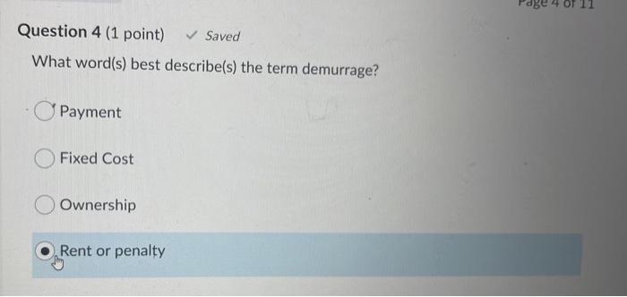Question 1 (1 point) Saved I have a client that