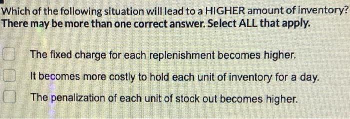 Which of the following situation will lead to a