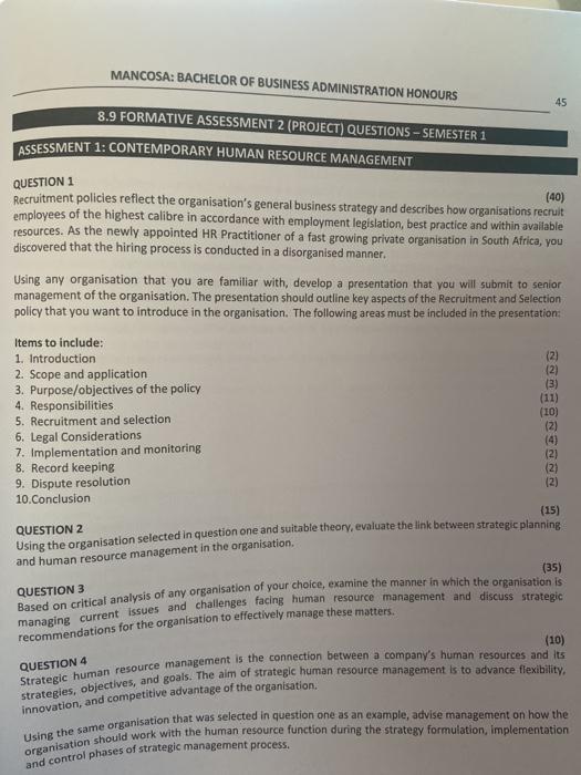 hi please assist only need answer for question 2