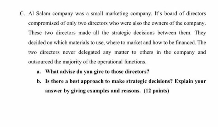 these are two quastions, can you do them C. Al