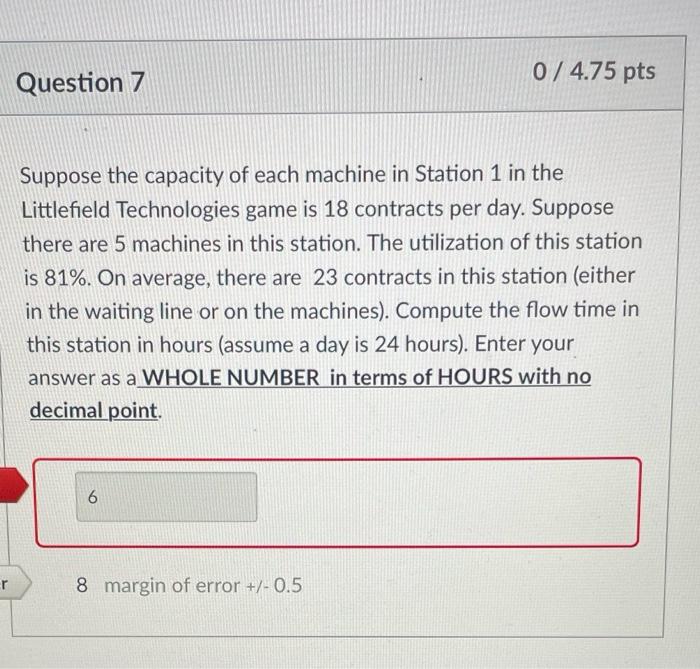 how to solve please 0 / 4.75 pts Question 7