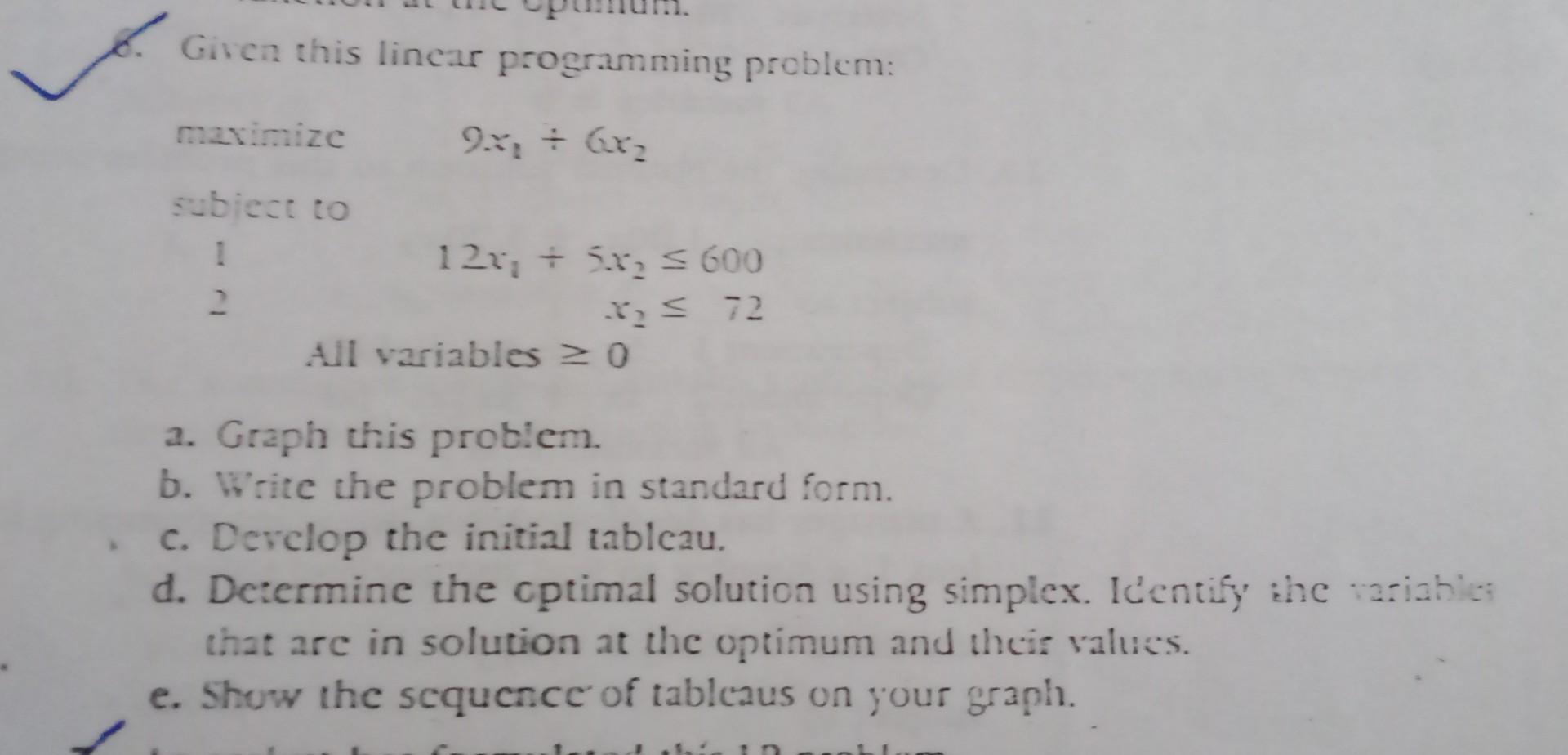 need the answer please Given this linear