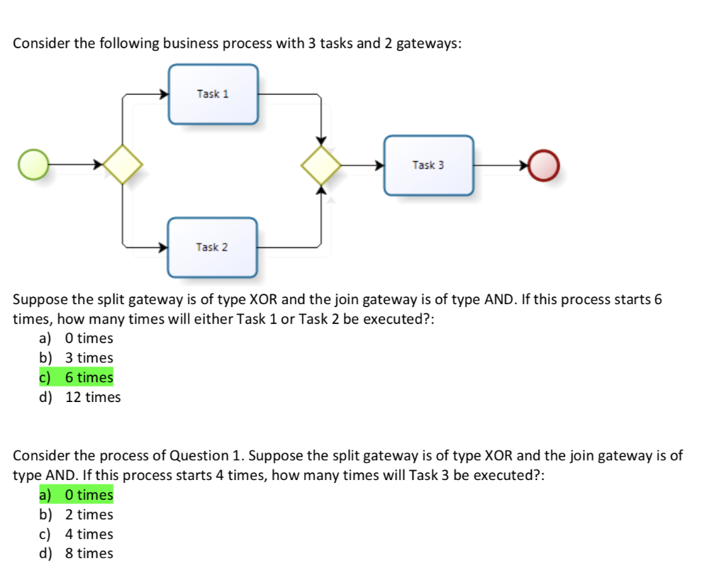 Please explain why it is c and a respectively.