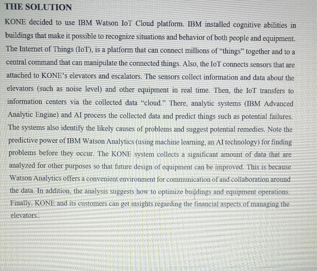 How Intelligent Systems Work for KONE Elevators