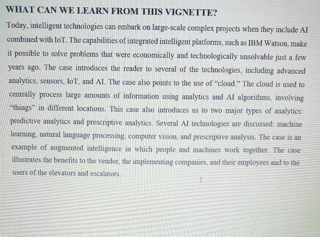 How Intelligent Systems Work for KONE Elevators