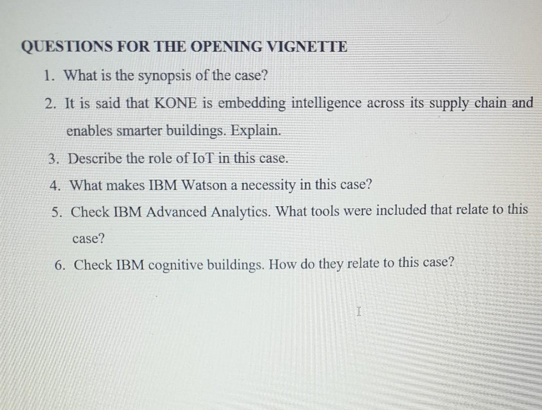 How Intelligent Systems Work for KONE Elevators