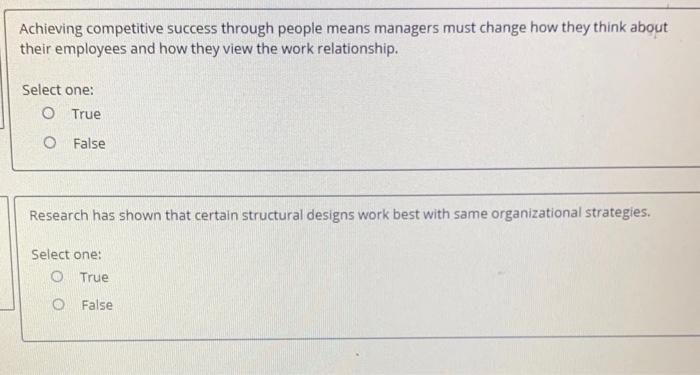 Achieving competitive success through people