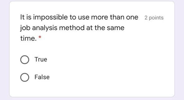It is impossible to use more than one 2 points