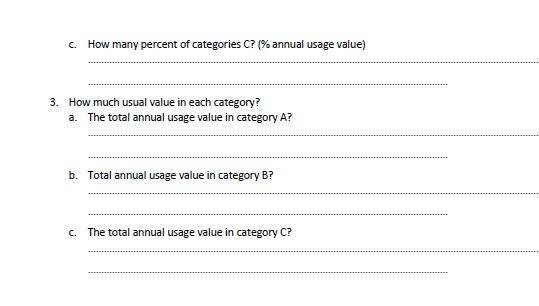 Using the information given below (in the Table)