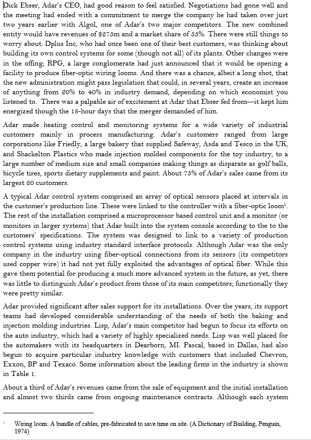 Please read the following case and then write an