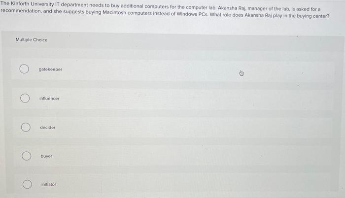 The Kinforth University IT department needs to