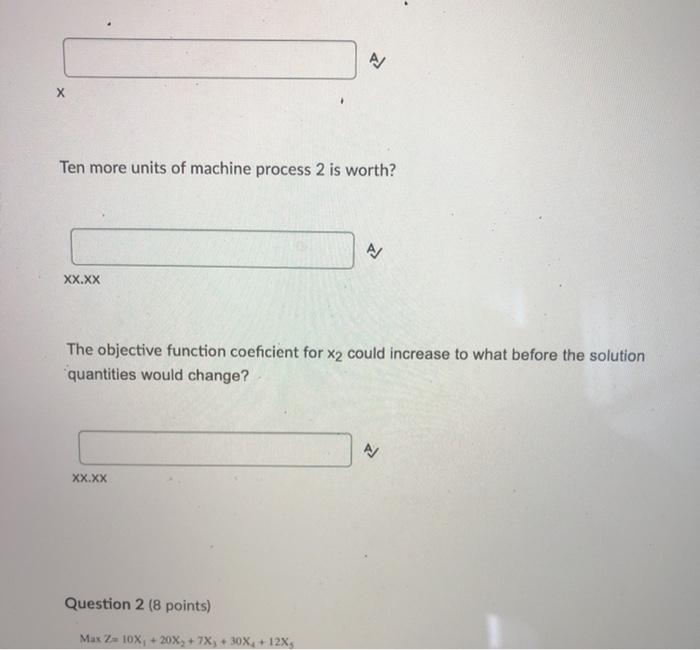 Question 1 (8 points) Saved 1. We are making 3