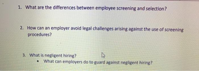 1. What are the differences between employee