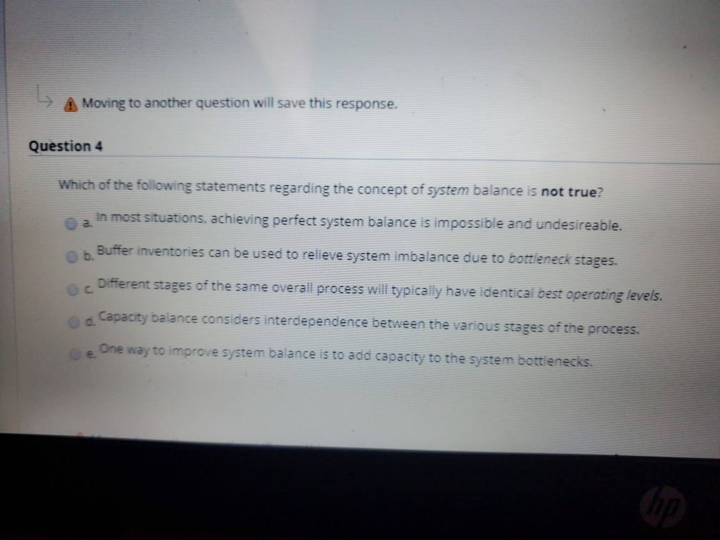 Moving to another question will save this