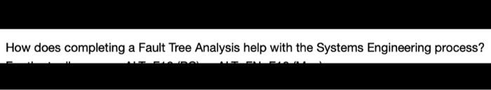 How does completing a Fault Tree Analysis help