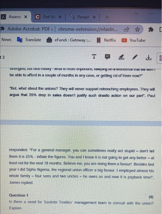 CASE STUDY 2 Read the case below/ scenario and