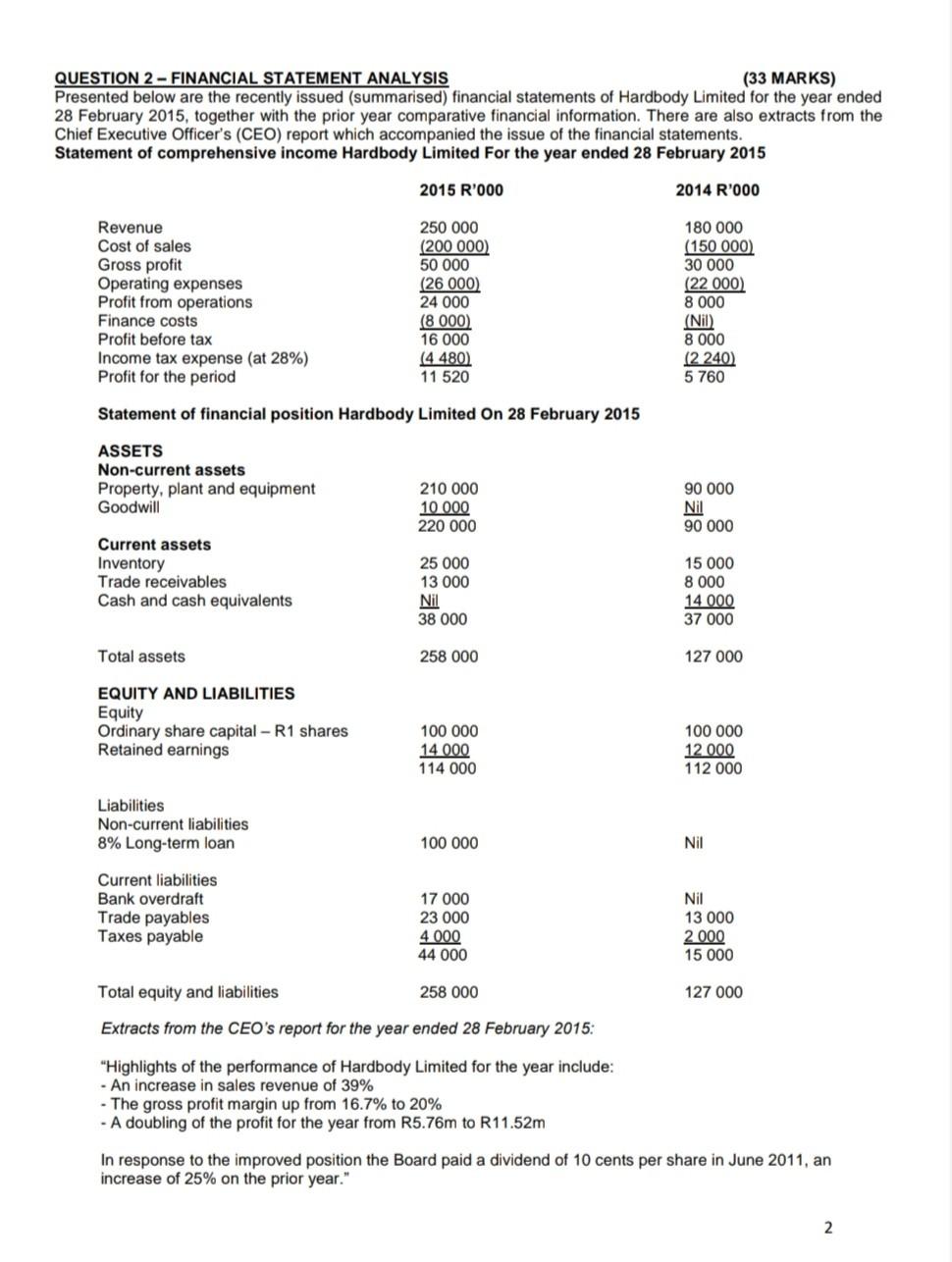Can I get help with this question.... QUESTION 2