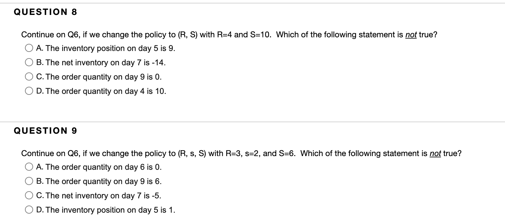 We are dealing with stochastic demands in