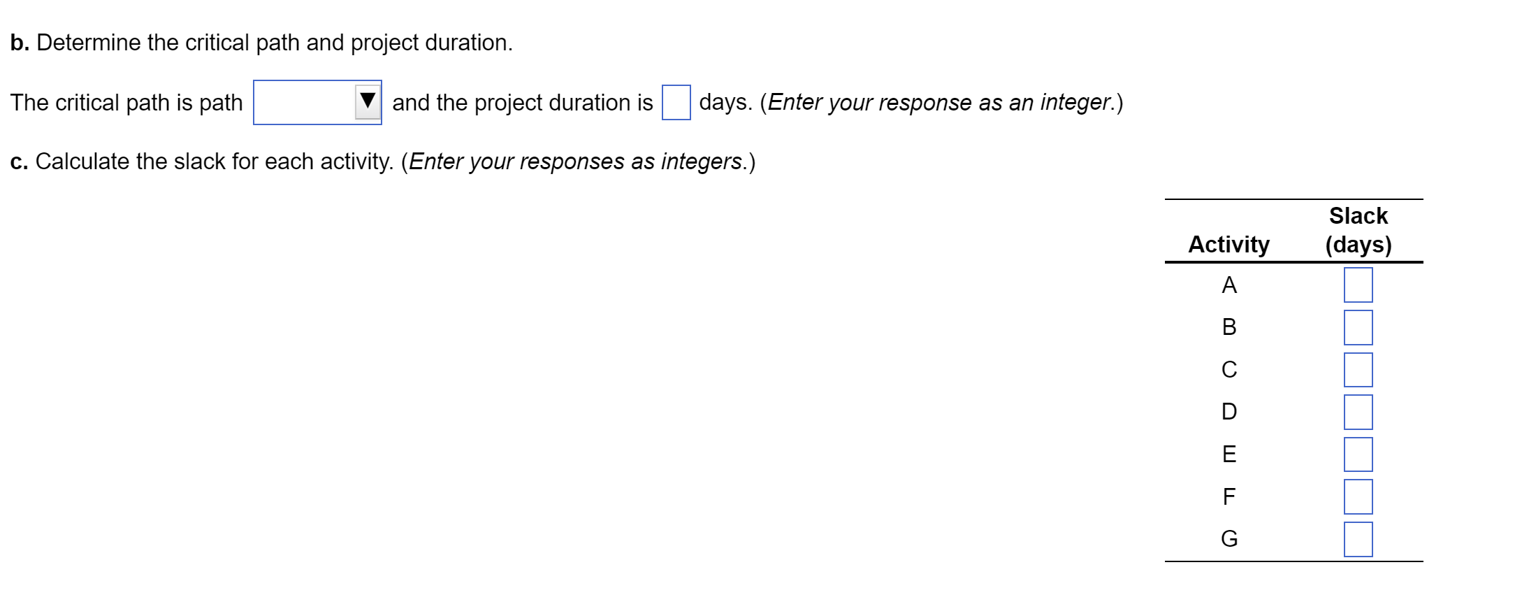 please show work The following information is