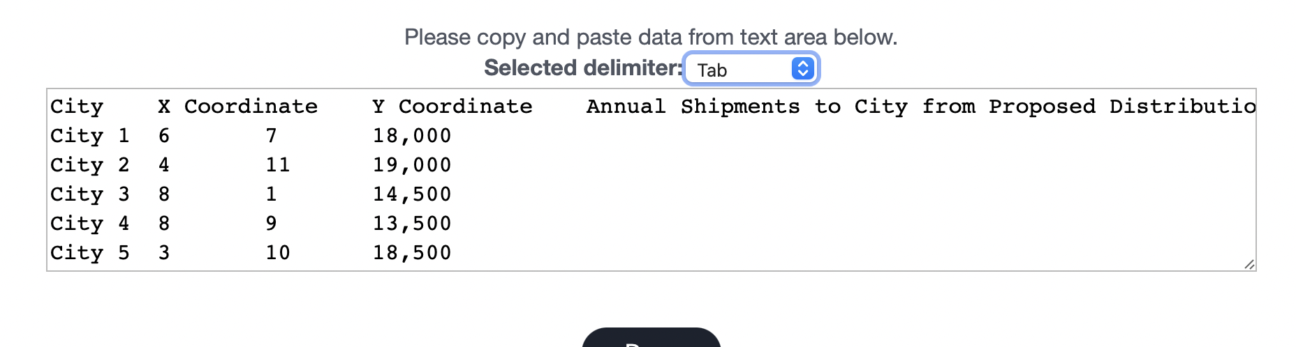 The new distribution center will be located at