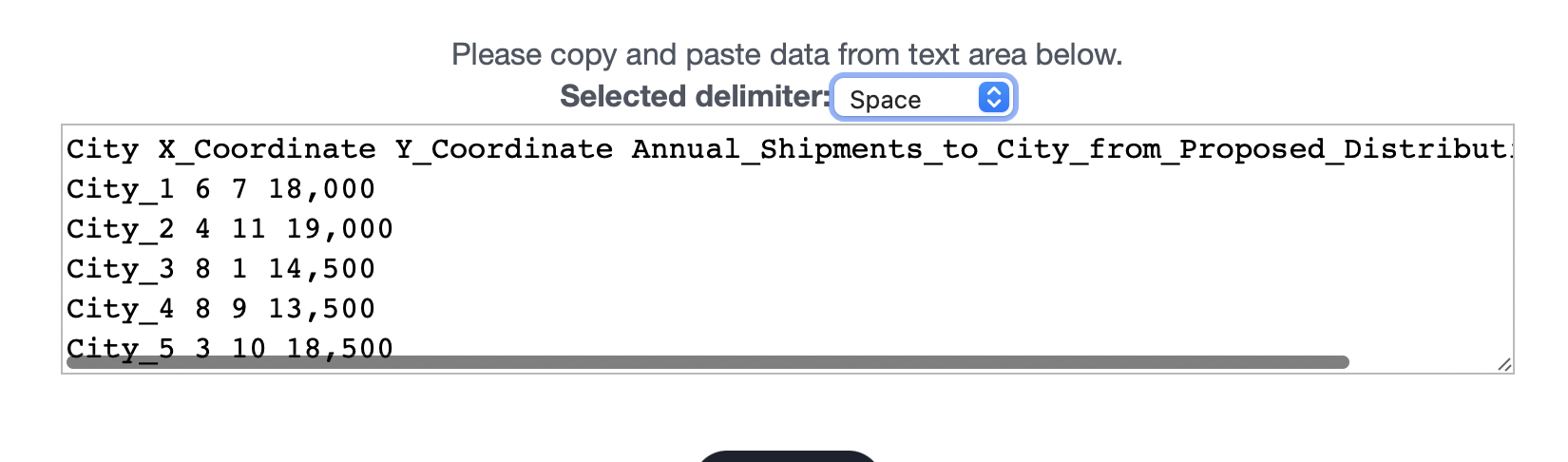 The new distribution center will be located at