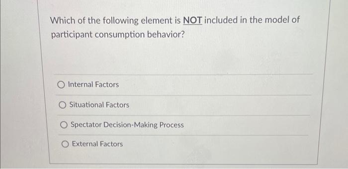 Which of the following element is NOT included in