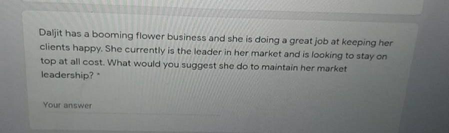 Daljit has a booming flower business and she is