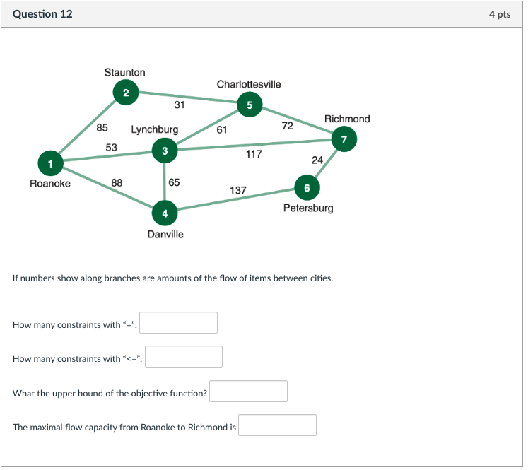 If numbers show along branches are amounts of the