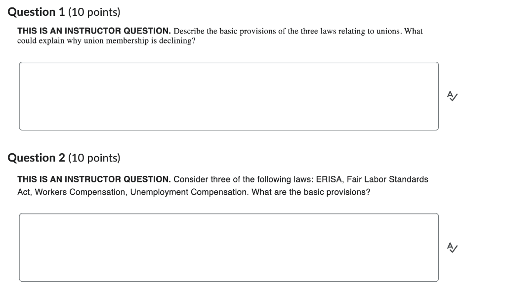 THIS IS AN INSTRUCTOR QUESTION. Describe the