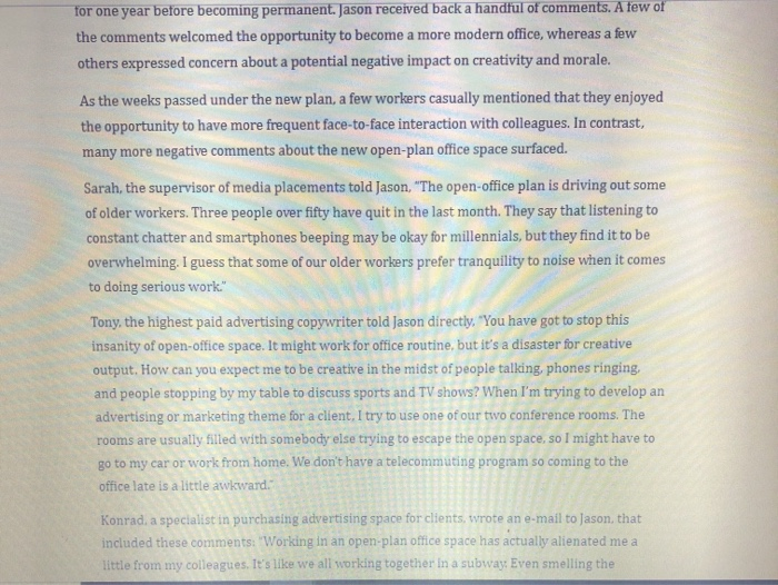 Should We Dump the Open-Plan Office? Jason is the