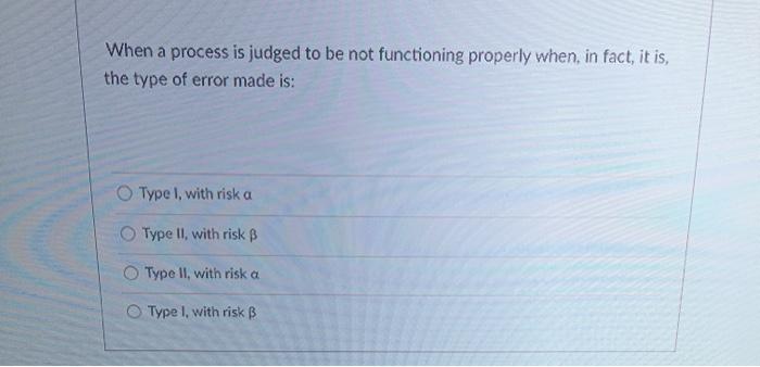 When a process is judged to be not functioning