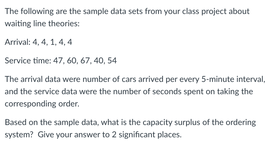 The following are the sample data sets from your