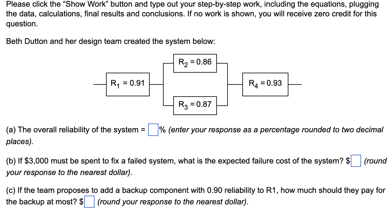 Please click the "Show Work" button and type out
