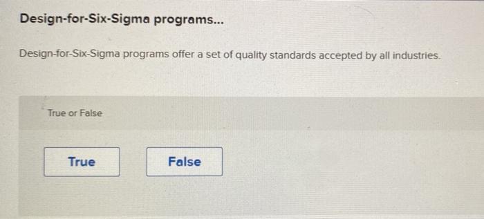 Design-for-Six-Sigma programs... Design-for-Six