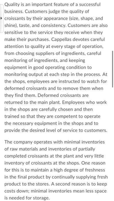 2. Quality is very important to Cappellas (a)